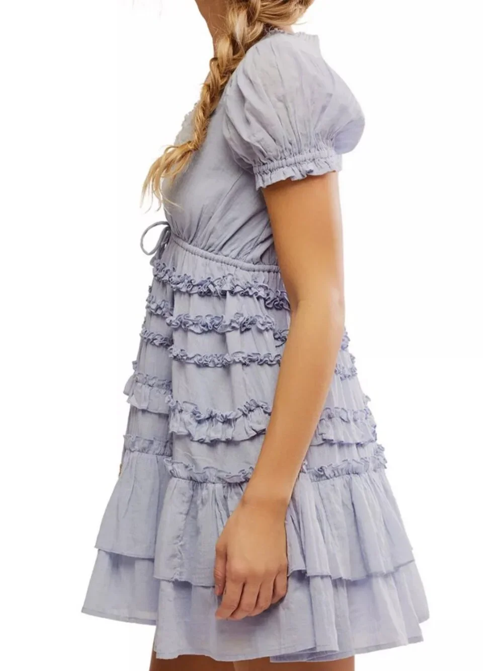 Free People Free-est Darcy Ruffle Babydoll Mini Dress